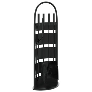 Set De Unelte Pentru Șemineu, 5 Piese, 23X15X66 Cm, Oțel