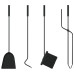 Set De Unelte Pentru Șemineu, 5 Piese, 23X15X66 Cm, Oțel