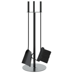 Set De Unelte Pentru Șemineu, 4 Piese, 22X59 Cm, Oțel