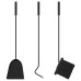 Set De Unelte Pentru Șemineu, 4 Piese, 22X59 Cm, Oțel