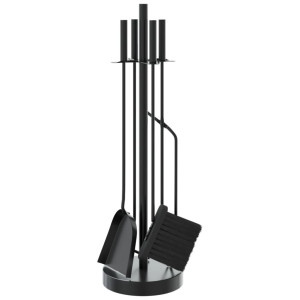 Set De Unelte Pentru Șemineu, 5 Piese, 18X66 Cm, Oțel