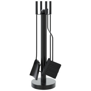 Set De Unelte Pentru Șemineu, 5 Piese, 18X56 Cm, Oțel