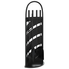 Set De Unelte Pentru Șemineu, 5 Piese, 23X15X66 Cm, Oțel