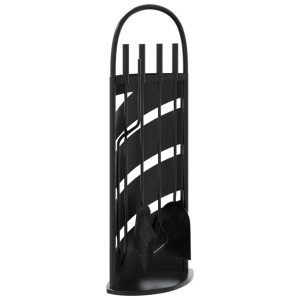 Set De Unelte Pentru Șemineu, 5 Piese, 23X15X66 Cm, Oțel