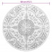 Covor De Exterior, Arakil Gri Deschis, Ø120 Cm, Pp