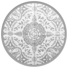 Covor De Exterior, Arakil Gri Deschis, Ø160 Cm, Pp