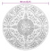 Covor De Exterior, Arakil Gri Deschis, Ø160 Cm, Pp