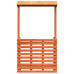 Masă Bar De Exterior Cu Acoperiș, 112,5X57X195,5 Cm, Lemn Masiv
