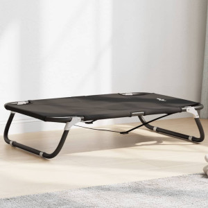 Pat De Câini Pliabil, Antracit, Țesătură Oxford Și Oțel