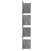 Bibliotecă De Perete Cu 4 Niveluri, Gri Beton, 33X16X90 Cm