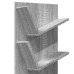 Bibliotecă De Perete Cu 4 Niveluri, Gri Sonoma, 33X16X90 Cm