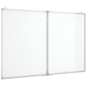 Tablă Magnetică Pliabilă, Alb, 100X80X1,7 Cm, Aluminiu
