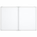 Tablă Magnetică Pliabilă, Alb, 100X80X1,7 Cm, Aluminiu