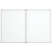 Tablă Magnetică Pliabilă, Alb, 120X80X1,7 Cm, Aluminiu