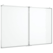 Tablă Magnetică Pliabilă, Alb, 120X100X1,7 Cm, Aluminiu