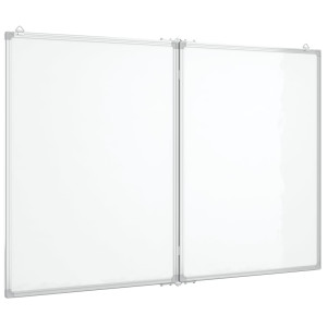 Tablă Magnetică Pliabilă, Alb, 120X100X1,7 Cm, Aluminiu