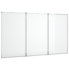 Tablă Magnetică Pliabilă, Alb, 120X100X1,7 Cm, Aluminiu