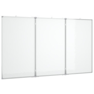 Tablă Magnetică Pliabilă, Alb, 120X100X1,7 Cm, Aluminiu