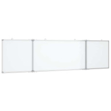 Tablă Magnetică Pliabilă, Alb, 160X40X1,7 Cm, Aluminiu