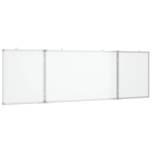 Tablă Magnetică Pliabilă, Alb, 160X50X1,7 Cm, Aluminiu