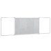 Tablă Magnetică Pliabilă, Alb, 160X50X1,7 Cm, Aluminiu