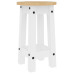 Scaune De Bar, 2 Buc., Alb, Lemn Masiv De Pin Scaune De Bar, 2 Buc., Alb, Lemn Masiv De Pin