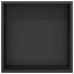 Nișă De Duș, Negru Mat, 32X32X9 Cm, Oțel Inoxidabil
