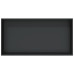 Nișă De Duș, Negru Mat, 62X32X9 Cm, Oțel Inoxidabil