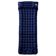 Saltea De Camping Auto-Gonflabilă Cu Pernă 1 Persoană Bleumarin