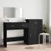 Set De Măsuță De Toaletă, 3 Piese, Negru, Lemn Prelucrat