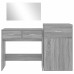 Set De Măsuță De Toaletă, 3 Piese, Gri Sonoma, Lemn Prelucrat