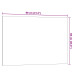 Placă Magnetică De Perete Albă 80X60 Cm Din Sticlă Securizată