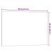Placă Magnetică De Perete Albă 80X60 Cm Din Sticlă Securizată
