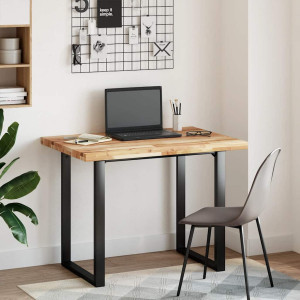 Blat De Birou Finisat Cu Ulei, 100X70X4 Cm, Lemn Masiv Acacia