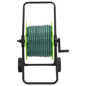 Cărucior Tambur Pentru Furtun, Verde, Cu Furtun Pvc De 50 M