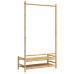 Cuier Pentru Haine Cu Rafturi, 103X40X183 Cm, Bambus