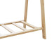 Cuier Pentru Haine Cu Rafturi, 106X34X102 Cm, Bambus