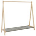 Cuier Pentru Haine Cu Rafturi, 106X34X102 Cm, Bambus