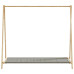 Cuier Pentru Haine Cu Rafturi, 106X34X102 Cm, Bambus