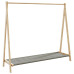 Cuier Pentru Haine Cu Rafturi, 106X34X102 Cm, Bambus