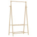 Cuier Pentru Haine Cu Rafturi, 96X45,5X150,5 Cm, Bambus