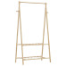 Cuier Pentru Haine Cu Rafturi, 96X45,5X150,5 Cm, Bambus