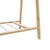 Cuier Pentru Haine Cu Rafturi, 96X45,5X150,5 Cm, Bambus
