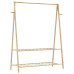 Cuier Pentru Haine Cu Rafturi, 132X45,5X150,5 Cm, Bambus