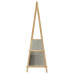 Cuier Pentru Haine Cu Rafturi, 132X45,5X150,5 Cm, Bambus