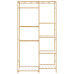 Cuier Pentru Haine Cu Rafturi, 100X50X184,5 Cm, Bambus