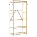 Cuier Pentru Haine Cu Rafturi, 80X40X175 Cm, Bambus