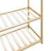 Cuier Pentru Haine Cu Rafturi, 80X40X175 Cm, Bambus