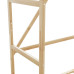Cuier Pentru Haine Cu Rafturi, 110X40X175 Cm, Bambus