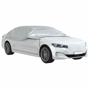 Husă Auto Parțială, Cu Cârlige, Argintiu, L, Peva